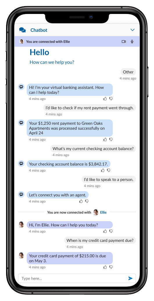 Abe chatbot screen 2